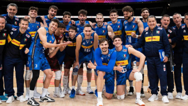 Italia maschile Volley &copy; Pagina Facebook ufficiale della Federazione Italiana Pallavolo