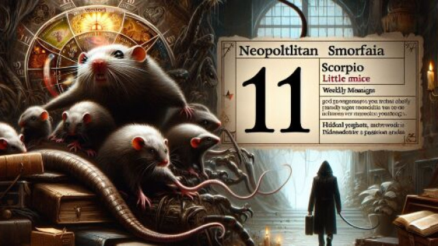 Numero 11 della Smorfia napoletana, 'e surice per lo Scorpione. &copy; Immagine creata con Dall-E