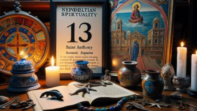 Numero 13 della Smorfia napoletana, Sant'Antonio per l'Acquario. &copy; Immagine creata con Dall-E