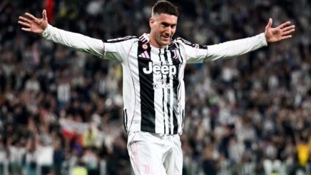 Dusan Vlahovic, attaccante della Juventus. Foto &copy; Juventus FC