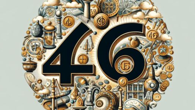 Numero 46 della Smorfia napoletana, 'e denare per il segno dei Pesci. &copy; Immagine creata con Dall-E