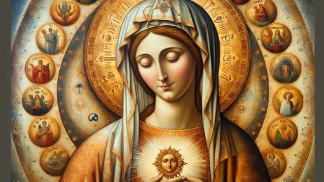 Numero 8 della Smorfia napoletana, 'a Maronna. &copy; Immagine creata con Dall-E