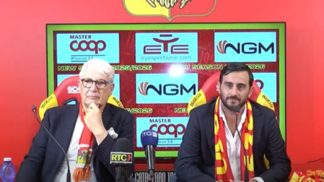 Il presidente Noto e mister Aquilani &copy;️ YouTube US Catanzaro 1929