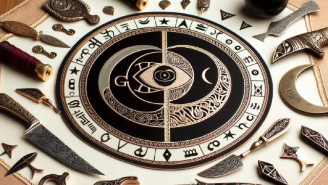 Numero 41 della Smorfia napoletana, il coltello per il segno Gemelli. &copy; Immagine creata con Dall-E