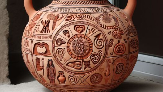 Numero 7 della Smorfia napoletana, 'o vasetto, per il segno Cancro. &copy; Immagine creata con Dall-E