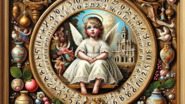 Numero 26 della Smorfia napoletana, Vergine &egrave; 'a piccola Anna. &copy; Immagine creata con Dall-E
