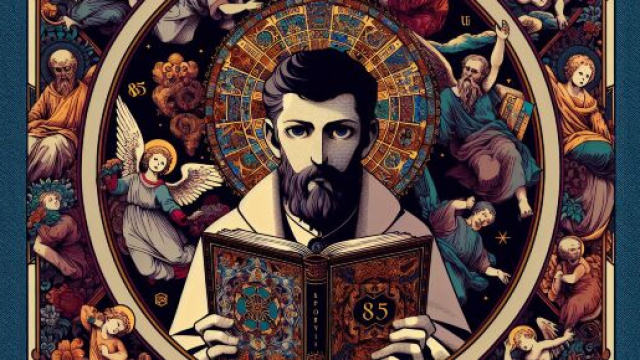Numero 85 della Smorfia napoletana, le anime del Purgatorio per il segno dei Pesci. &copy; Immagine creata con Dall-E