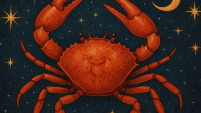 Illustrazione ispirata al segno zodiacale del Cancro. &copy; Immagine creata con Dall-E