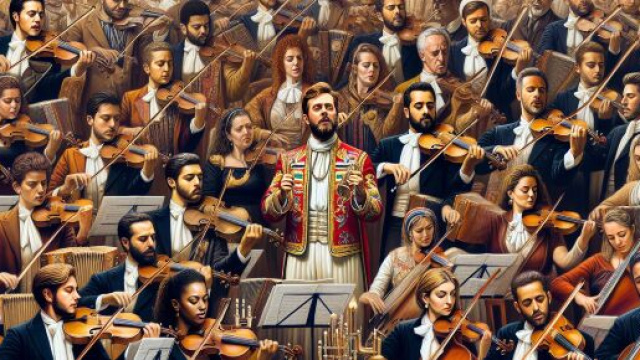Numero 55 della Smorfia napoletana, 'a musica per i Gemelli. &copy; Immagine creata con Dall-E