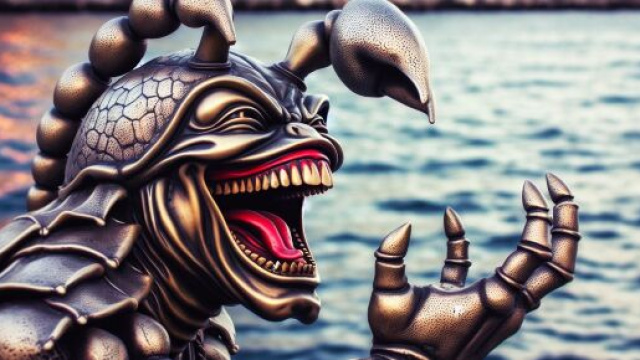 Numero 19 della Smorfia napoletana, 'a resata per il segno zodiacale dello Scorpione. &copy; Immagine creata con Dall-E