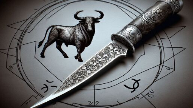 Numero 41 della Smorfia napoletana, 'o curtiello, per il segno del Toro. &copy; Immagine creata con Dall-E