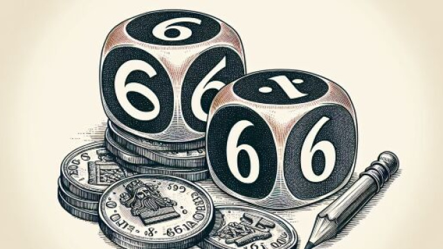 Numero 46 della Smorfia napoletana, 'e denare per i Gemelli. &copy; Immagine creata con Dall-E