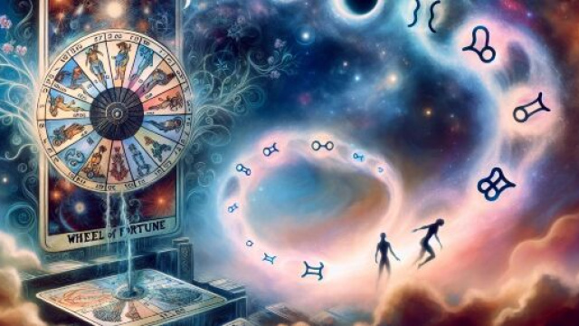 Ruota della Fortuna per Gemelli il 25 giugno. &copy; Immagine creata con Dall-E