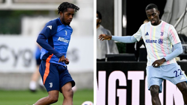 Samuel Mbangula e Timothy Weah &copy; Juventus FC