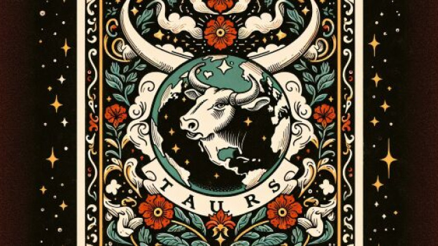 Illustrazione della carta dei tarocchi del Mondo associata al segno del Toro. &copy; Immagine creata con Dall-E