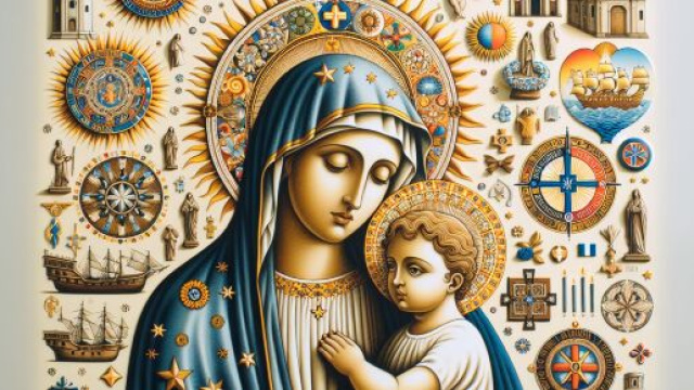 Numero 8 della Smorfia napoletana, 'a Maronna. &copy; Immagine creata con Dall-E