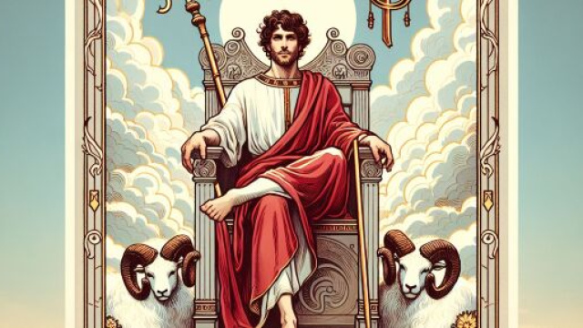 Illustrazione ispirata all'Imperatore dei tarocchi. &copy; Immagine creata con Dall-E