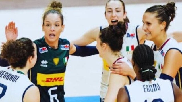 Italia femminile Volley &copy; Pagina Facebook ufficiale della Federazione Italiana Pallavolo
