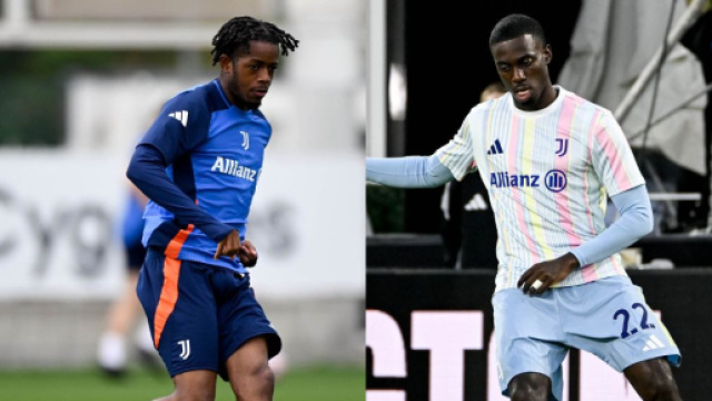 Samuel Mbangula e Timothy Weah &copy; Juventus