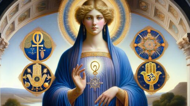 Numero 8 della Smorfia napoletana, 'a Maronna. &copy; Immagine creata con Dall-E