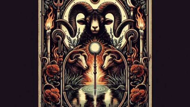 Illustrazione ispirata al segno zodiacale dell'Ariete. &copy; Immagine creata con Dall-E