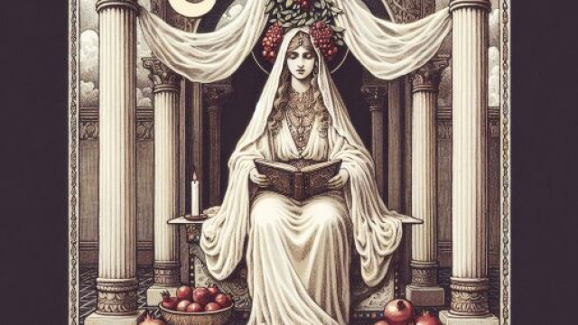 La Papessa invita il Cancro a un viaggio di introspezione e riscoperta. &copy; Immagine creata con Dall-E