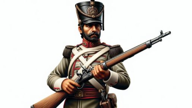 Numero 12 della Smorfia napoletana, il soldato, per il segno del Leone. &copy; Immagine creata con Dall-E