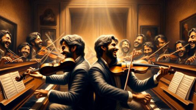 Numero 55 della Smorfia napoletana, la musica. &copy; Immagine creata con Dall-E