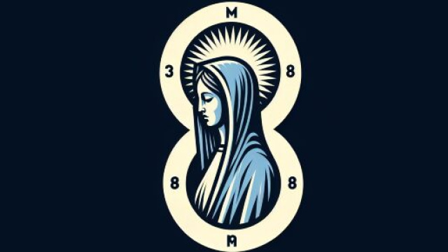 Numero 8 della Smorfia napoletana, 'a Maronna per il segno della Vergine. &copy; Immagine creata con Dall-E