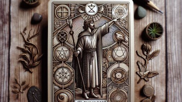 Oroscopo dei tarocchi per il Sagittario con la carta del Mago. &copy; Immagine creata con Dall-E