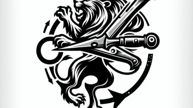 Numero 41 della Smorfia napoletana, 'o curtiello per il Leone. &copy; Immagine creata con Dall-E