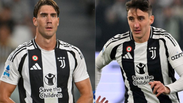 Dusan Vlahovic e Andrea Cambiaso &copy; Juventus FC