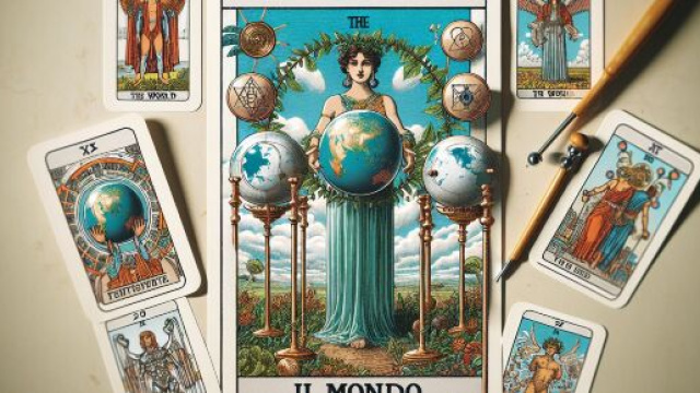 Omaggio al potente Mondo per il segno del Leone. &copy; Immagine creata con Dall-E