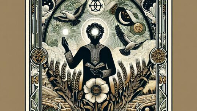 Tarocchi, carta dell'Appeso per il segno della Vergine. &copy; Immagine creata con Dall-E