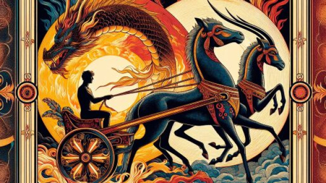 Arcano del Carro per l'Ariete. &copy; Immagine creata con Dall-E