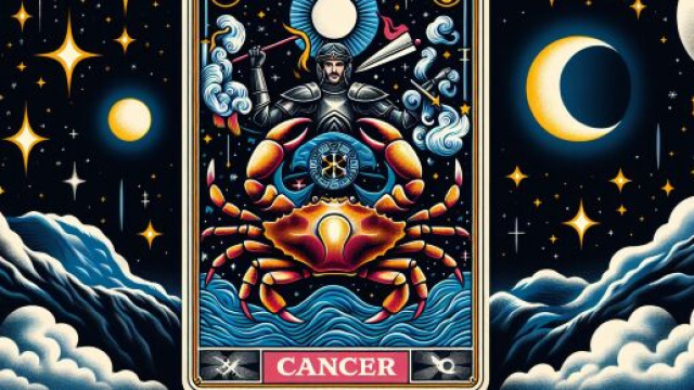 Illustrazione ispirata al segno zodiacale del Cancro. &copy; Immagine creata con Dall-E