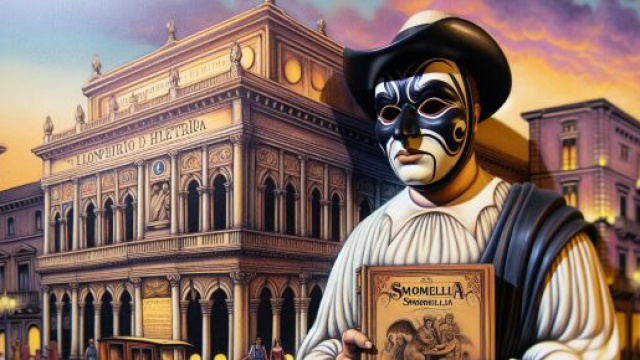 Numero 75 della Smorfia napoletana, Pulcinella, per il segno del Leone. &copy; Immagine creata con Dall-E