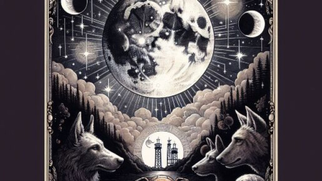 Illustrazione ispirata alla Luna dei tarocchi. &copy; Immagine creata con Dall-E