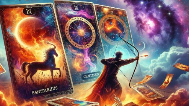 Carta dei tarocchi del Matto per il Sagittario. &copy; Immagine creata con Dall-E