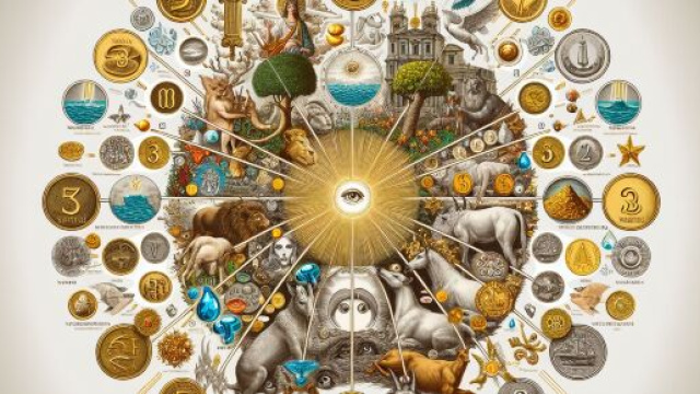 Numero 46 della Smorfia napoletana, 'e denare. &copy; Immagine creata con Dall-E