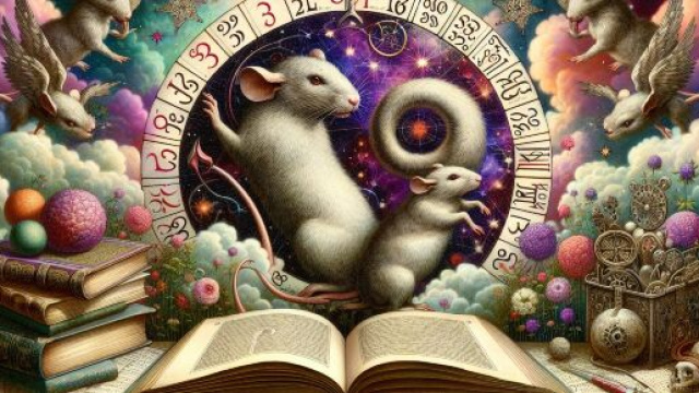 Numero 11 della Smorfia napoletana, i topolini per il Capricorno. &copy; Immagine creata con Dall-E