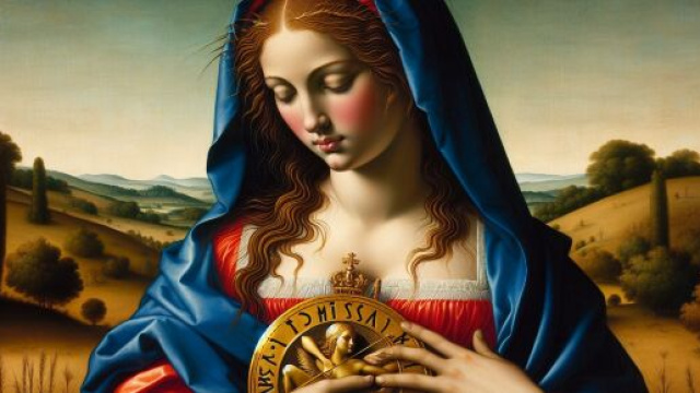 Numero 8 della Smorfia napoletana, 'a Maronna. &copy; Immagine creata con Dall-E