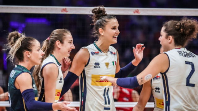 Italia femminile Volley &copy; Pagina Facebook ufficiale della Federazione Italiana Pallavolo