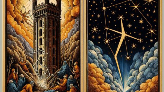 La Torre e il segno dei Gemelli. &copy; Immagine creata con Dall-E