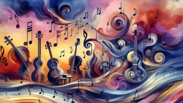 Numero 55 della Smorfia napoletana, 'a musica. &copy; Immagine creata con Dall-E