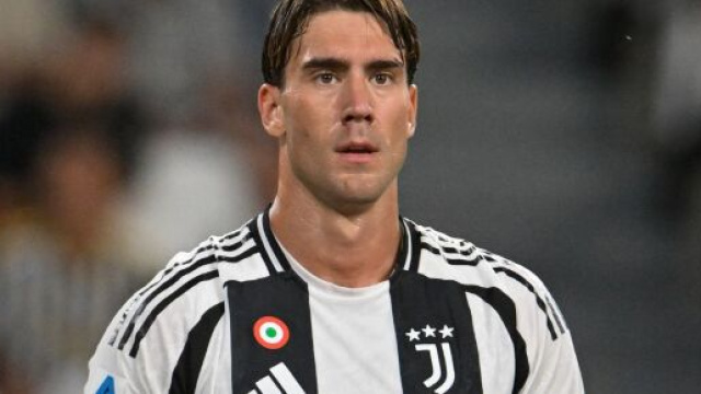 Dusan Vlahovic in campo &copy; Juventus FC