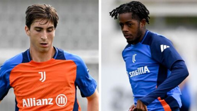 Fabio Miretti e Samuel Mbangula. Foto &copy; Juventus FC