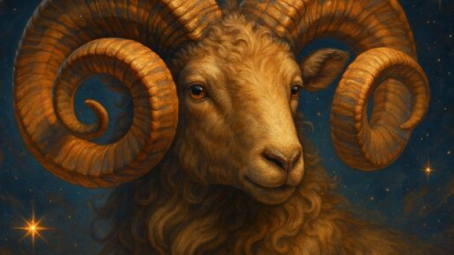 Illustrazione ispirata al segno zodiacale dell'Ariete. &copy; Immagine creata con Dall-E