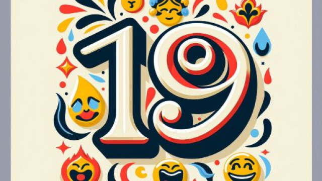 Numero 19 della Smorfia napoletana, 'a resata, per la Bilancia. &copy; Immagine creata con Dall-E
