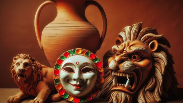 Numero 7 della Smorfia napoletana, il vaso di creta. &copy; Immagine creata con Dall-E